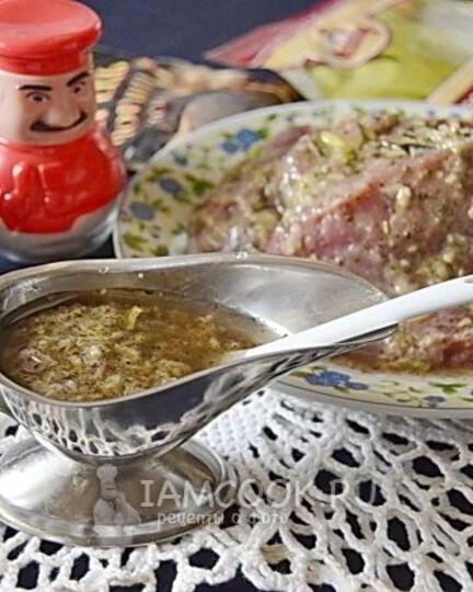 Рецепт маринада для стейка из говядины