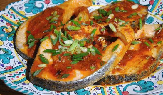 пряные стейки из семги