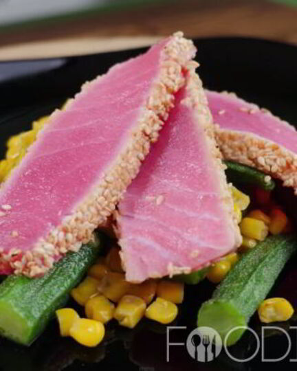 Рецепт рыбного стейка из тунца