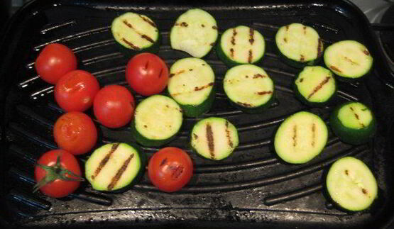 стейк ферентино с овощами на гриле