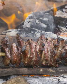 Стейк из мяса косули