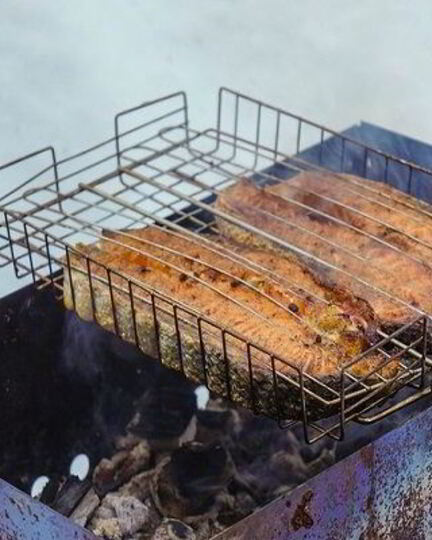 Рецепт стейка из семги на решетке