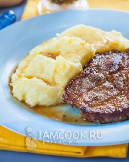 Рецепт стейка из свинины на сковороде гриль