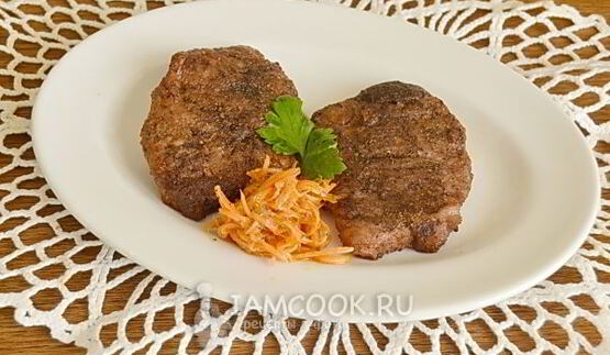 стейк из свинины в фольге