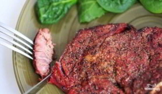 стейк рибай на гриле