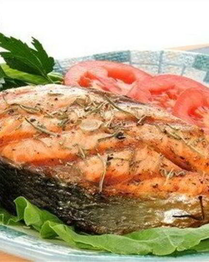 Рецепт стейка семги под сыром в духовке