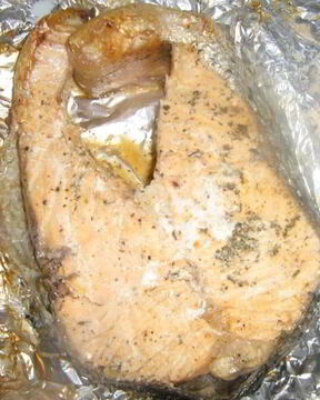 Стейк семги в духовке в фольге