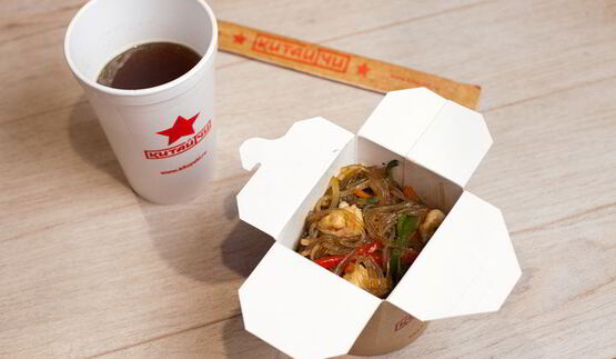 стеклянная лапша с креветками