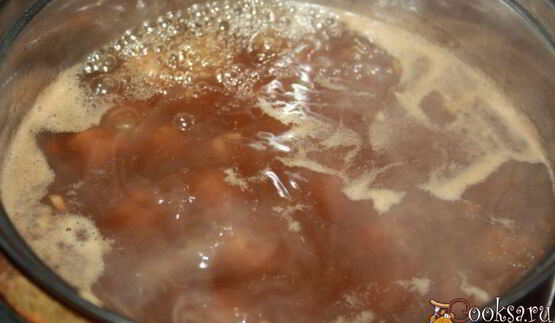 фунчоза с говяжьими тефтельками и овощами