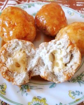 Куриные тефтельки с сыром