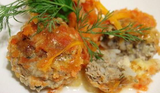 тефтели с сыром и овощами