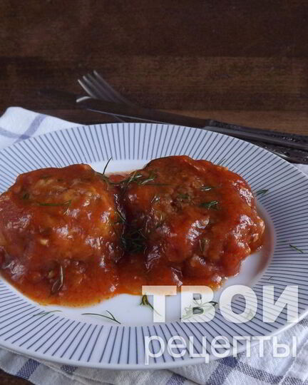 Рецепт тефтелей, тушенных в томатном соусе