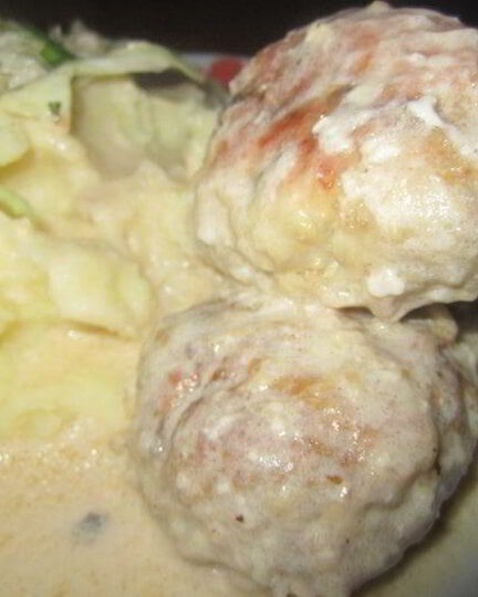 Рецепт тефтелек в белом соусе