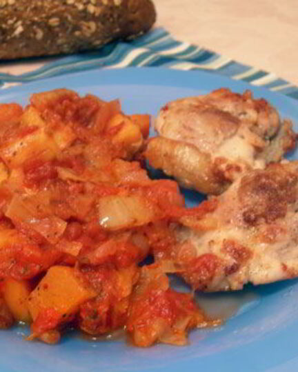 Рецепт тыквенного гарнира по-гречесок