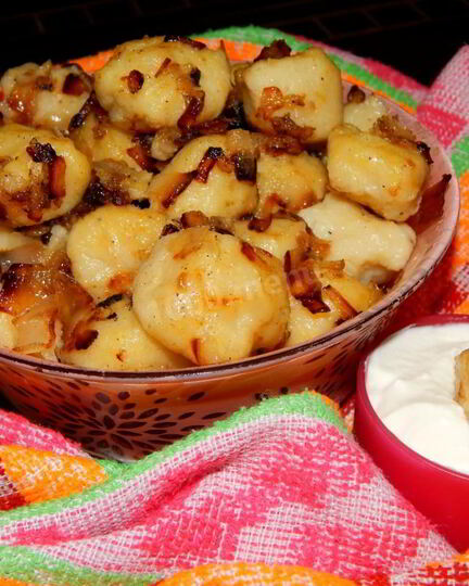 Рецепт ленивых вареников с картошкой