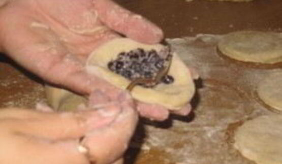 вареники с черникой