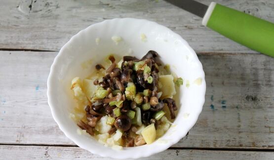 вареники с картошкой и грибами