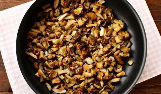 вареники с картошкой и лесными грибами