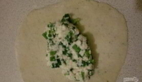 вареники с кинзой