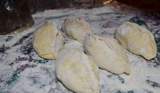 вареники с лесными ягодами