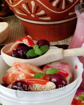 Вареники с вишней на кефире