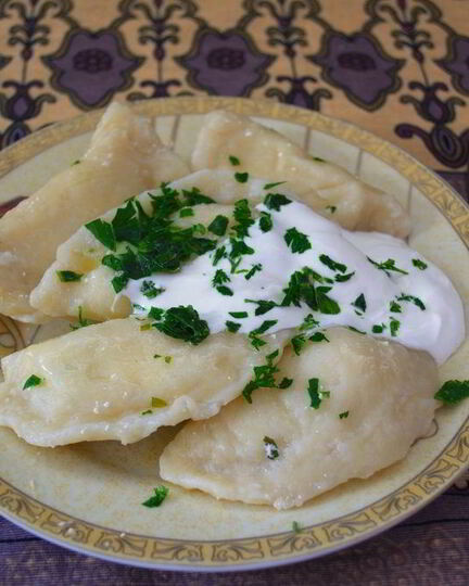 Рецепт вареников с зеленью