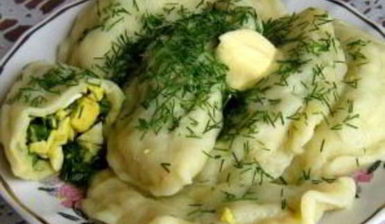 вареники со шпинатом