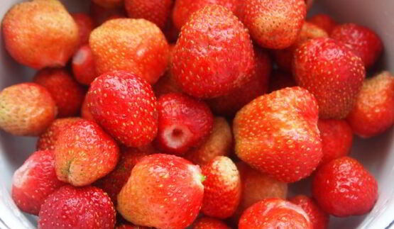 заварные вареники с клубникой и шоколадом