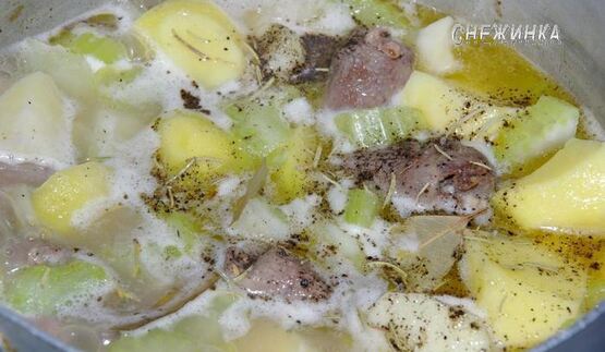 бланкет с куриными сердечками