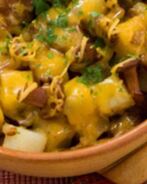 Жаркое из баранины с лисичками