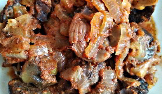 жаркое из куриных потрошков