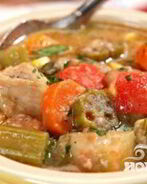 Жаркое из курицы, картофеля и сельдерея