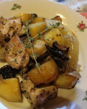 Жаркое из курицы с овощами