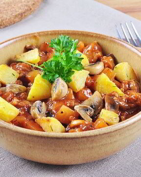 Жаркое из овощей с фаршем