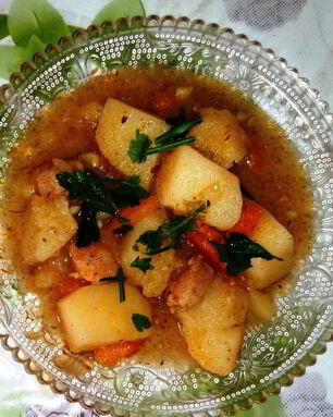 Жаркое по-домашнему из свинины с картошкой