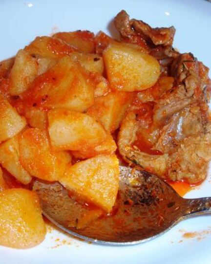 Рецепт жаркого с курицей