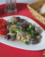 Жаркое с маслятами