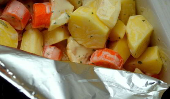 жаркое с цветной капустой в горчичном соусе