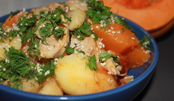 жаркое с тыквой