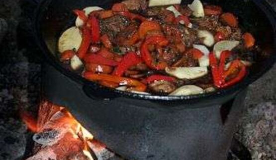 жаркое в казане
