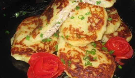 картофельные зразы с мясом