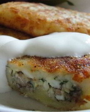 Картофельные зразы с начинкой из сардин