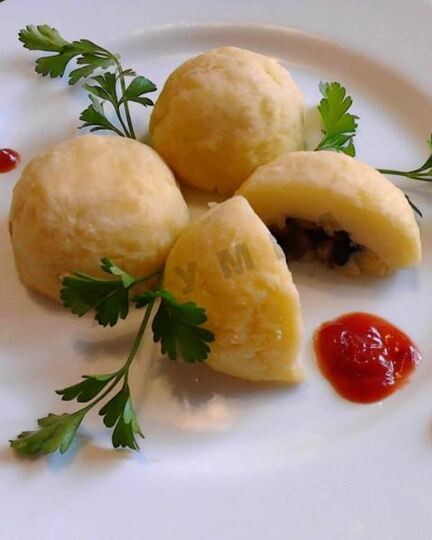 Рецепт картофельных зраз в духовке с грибами