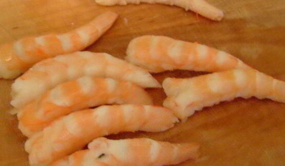 рыбные зразы с креветками