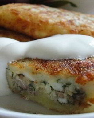 Зразы из картофеля с луком и яйцом