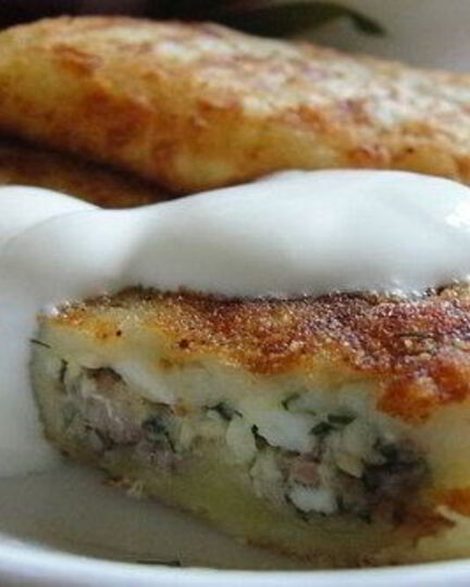 Рецепт зраз из картофеля с луком и яйцом