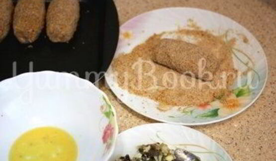 зразы с грибами и яйцом