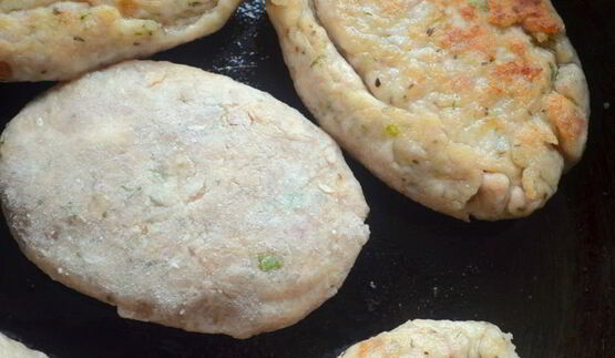 зразы с картофелем и жареным луком