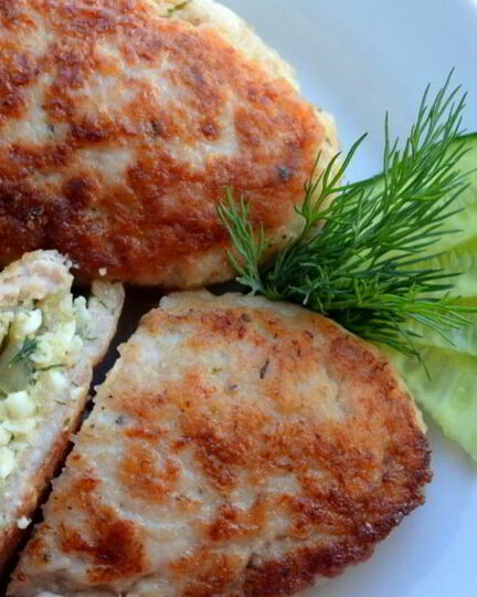 Рецепт зраз с яйцом и зеленью