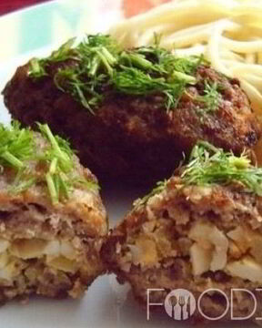 Зразы с яйцом